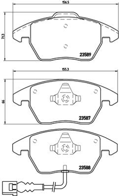 ПЕРЕДНИЕ ДИСКИ + КОЛОДКИ BREMBO XTRA AUDI A3 8P 312MM