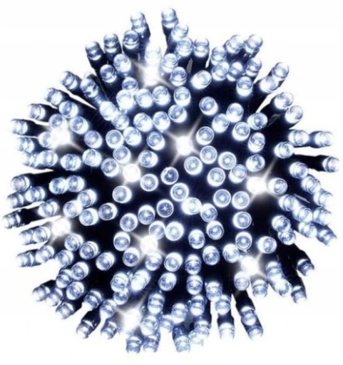 РОЖДЕСТВЕНСКИЕ ОГНИ 100 LED ХОЛОДНЫЙ БЕЛЫЙ ГОРЯЧИЙ + ВСПЫШКА