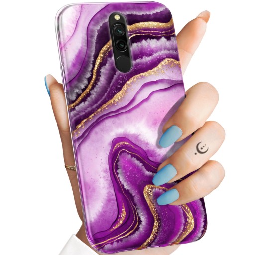 ЧЕХОЛ ДЛЯ XIAOMI REDMI 8 УЗОРОВ РОЗОВЫЙ МРАМОРНЫЙ РОЗОВЫЙ ФИОЛЕТОВЫЙ МРАМОРНЫЙ ЧЕХОЛ