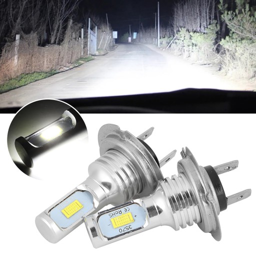 2 ŻARÓWKA LED H7 12-24V 80W 6000K BIAŁA