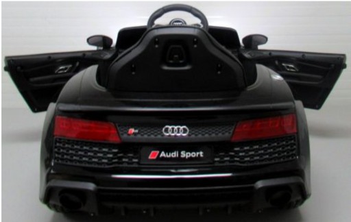 Игрушечный автомобиль на батарейках для детей, электропривод Audi R8, пульт дистанционного управления, USB-радио.