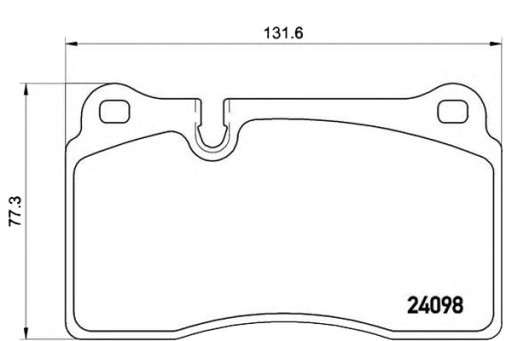 ТОРМОЗНЫЕ КОЛОДКИ BREMBO VW TOUAREG 05- ПЕРЕДНЯЯ BREMBO