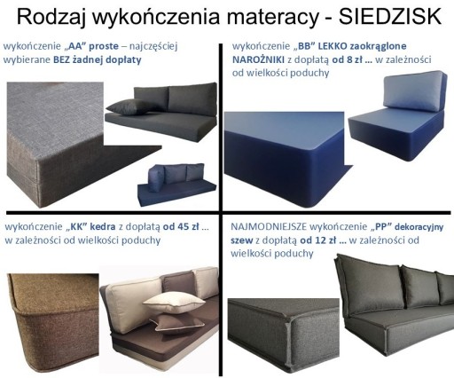 Poduszki na wymiar WODOODPORNE poduszki TARASOWE