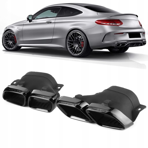 Насадка на выхлопную систему Mercedes AMG левый + правый