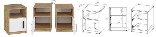 молодежный комплект письменный стол кровать комод Fini 2