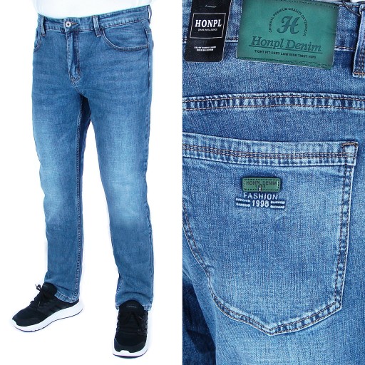 SPODNIE MĘSKIE JEANSOWE W 34 L 32 W92-94 cm