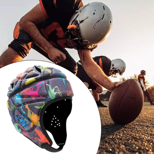 Scrum Cap Регбийный шлем Защитный шлем с флагом