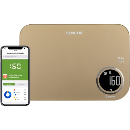 Кухонные весы Sencor SKS 7077CH с точностью до 1 г