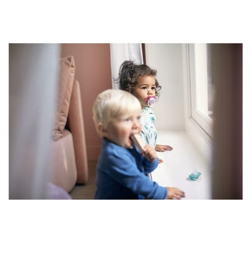 PHILIPS AVENT 2x ULTRA AIR GIRL ОРТОДОНТИЧЕСКАЯ соска, ЖЕСТКАЯ, 6-18М + ЧЕХОЛ