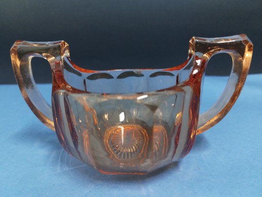 Stary cukiernica Art Deco szkło prasowane design