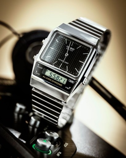 ЧАСЫ CASIO AQ-800E-1A ПРЯМОУГОЛЬНЫЕ РЕТРО-КЛАССИЧЕСКИЕ ЧАСЫ В ОРИГИНАЛЬНОЙ КОРОБКЕ