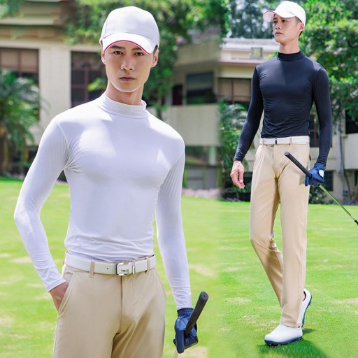 Golfowa koszula z filtrem przeciwsłonecznym Golfowa męska koszula z bielizną, długa