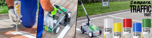 AMPERE Геодезическая дорожная краска для покраски дорог и полос 500мл