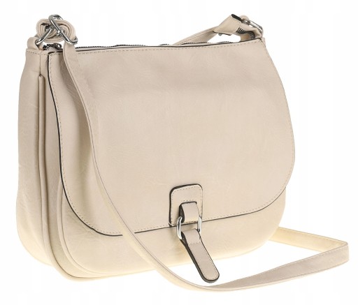 FILAROW Elegancka Torebka Damska beżowa listonoszka YD9248 Beige