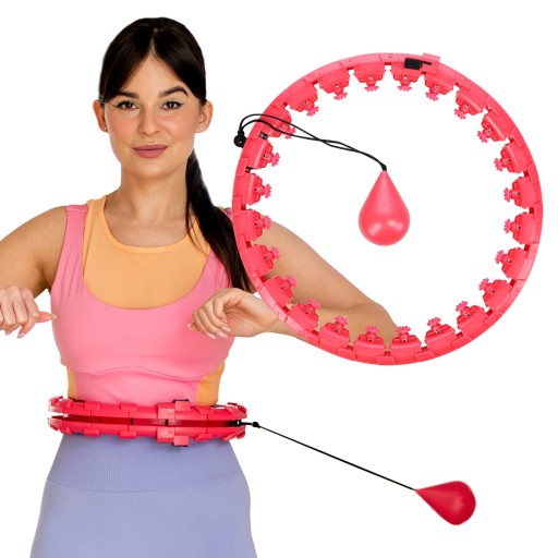 КОЛЕСНЫЙ МАССАЖЕР HULA HOP С ОРЕХАМИ СТОК FH01 КРАСНЫЙ