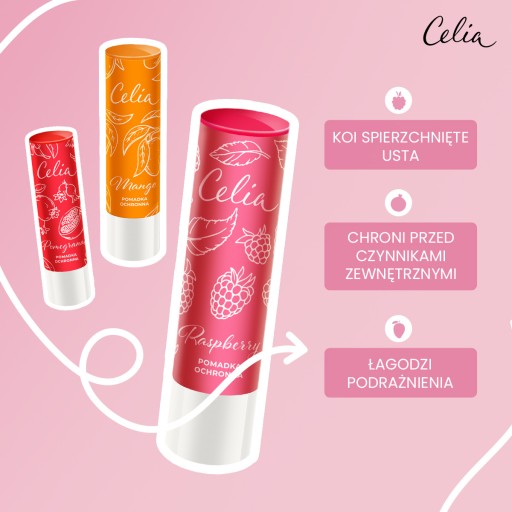 Celia Balsam pomadka ochronna do ust Granat