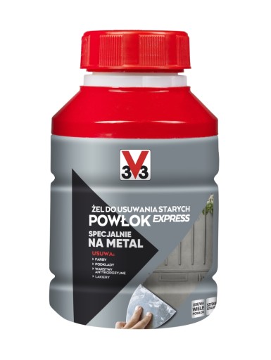 V33 ŻEL DO USUWANIA STARYCH FARB Z METALU 0.25L