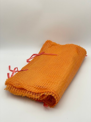 RASZLOWY WOREK 35x50cm 5kg ORANŻ 100 szt SIATKOWY AŻUROWY NA WARZYWA OWOCE