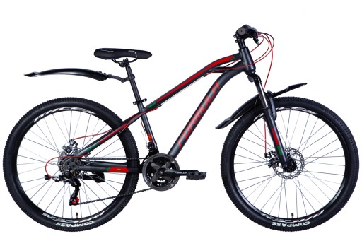ГОРНЫЙ ВЕЛОСИПЕД 26 ДЮЙМОВ, 21 СКОРОСТЬ, ДИСКОВЫЕ ТОРМОЗА SHIMANO, 140–165 см.