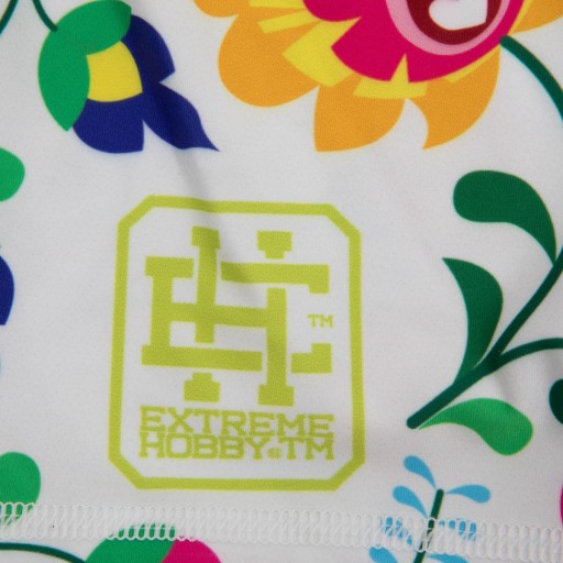 Spodenki biegowe damskie kompresyjne FOLK BIAŁY S EXTREME HOBBY
