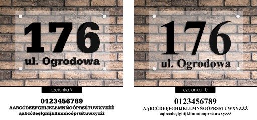 Телевой номер адресной платы 3D -адреса для дома 30x20 Прозрачный - акриловое стекло