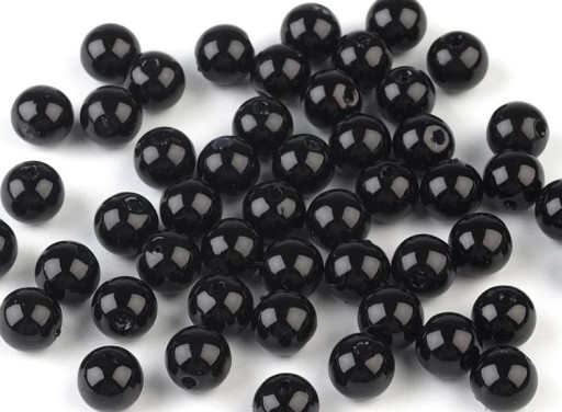Perełki Koraliki BIAŁE 8mm - 55szt - 15 gr