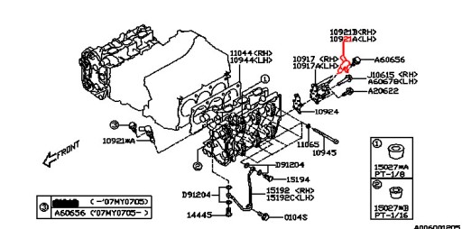 ДАТЧИК ФАЗ ПЕРЕМЕННЫХ ФАЗ SUBARU 2.5 3.0