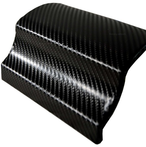 4D CARBON Foil Черный карбоновый шпон Черные стойки кокпита 3M x 0,5M RAKLA