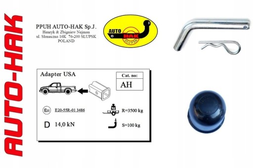 MOCNY ADAPTER 3500KG DO HAKA USA OBNIŻANY O 5CM