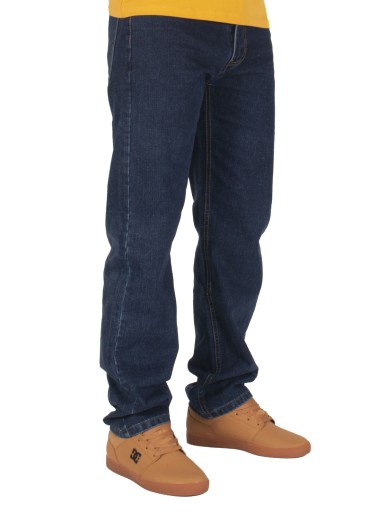 Spodnie męskie jeans W:34 88 CM L:32 granat