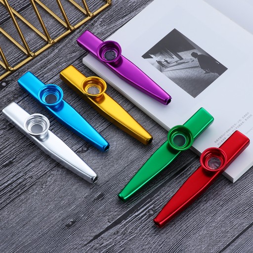 6шт музыкальный инструмент Kazoo из алюминиевого сплава для