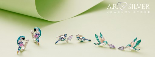 Серебряные серьги РАЙСКАЯ ПТИЦА S925