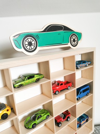 Подвесная полка для машинок Hot Wheels + ГРАФИКА автомобиля