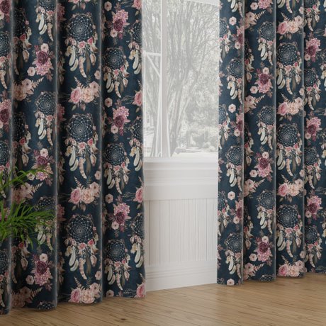 ZASŁONA W ŁAPACZE SNÓW velvet140X270