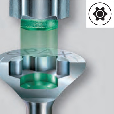 Wkręty uniwersalne do drewna 8 x 80mm SPAX WIROX BIT T-40 stożek 50szt