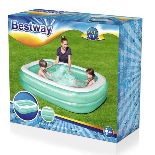 БОЛЬШОЙ НАДУВНОЙ СЕМЕЙНЫЙ БАССЕЙН 201x150x51см BESTWAY