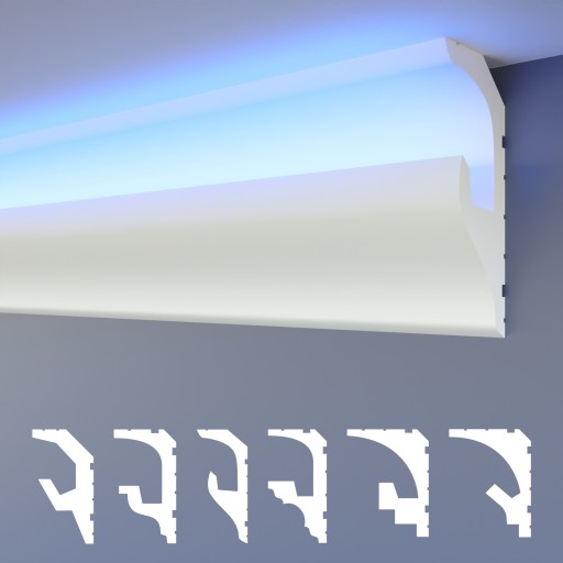 HEXIMO LED 2w1 Listwa przysufitowa profil oświetleniowy - 1,7m HLED-17