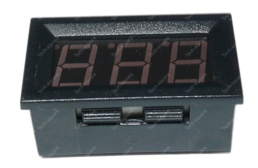 Монтажный вольтметр 0,56 дюйма 30–500 В переменного тока, синий