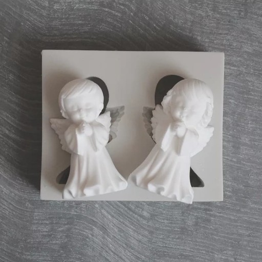 Силиконовая форма 3D ангел, мальчик и девочка