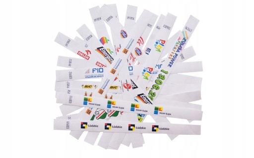 OPASKI NA RĘKĘ TYVEK 2000 szt. NADRUK COLOR GRATIS
