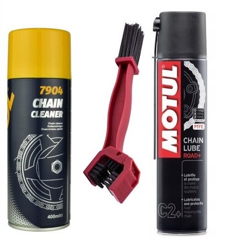 Комплект для чистки цепи, щетка для смазки, MOTUL C2