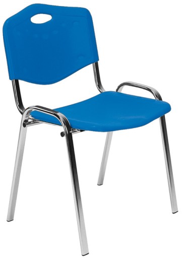 Стул для конференций ISO Plastic CR BLUE NS