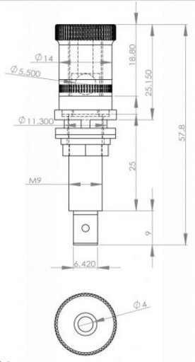 Разъем для громкоговорителя Premium M9/26 SATIN / пара