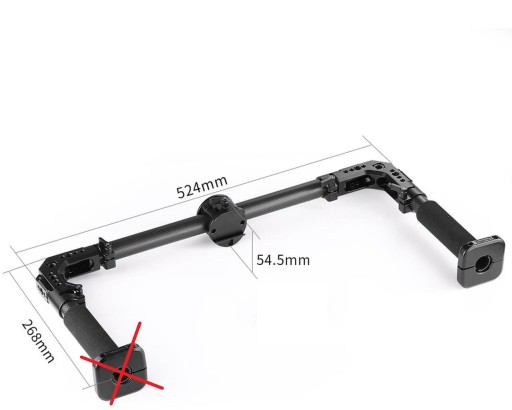 UCHWYT DO GIMBALA SMALLRIG 2210 DUAL HANDGRIP DO HANDHELD GIMBAL NIEKOMPLET