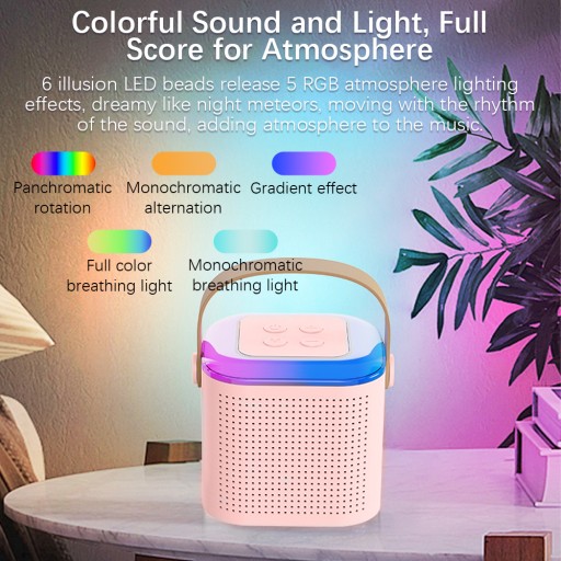 Mini Karaoke Machine Portable Microphone Sound