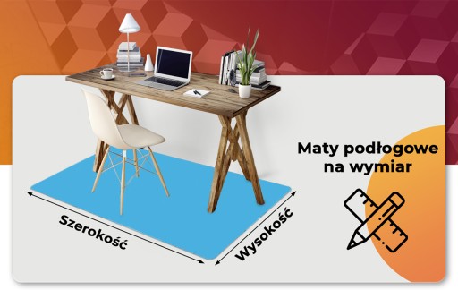 Декоративный коврик для защиты пола Голубой