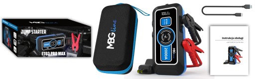Мощный аккумулятор Jump Starter Booster 59,2 Втч Powerbank 16 000 мАч QC3.0 LED