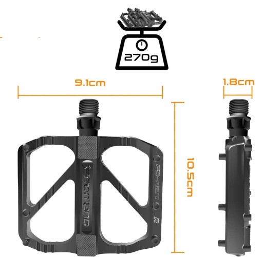 Платформа BMX/MTB ALU ВЕЛОСИПЕДНЫЕ ПЕДАЛИ ЛЕГКИЕ