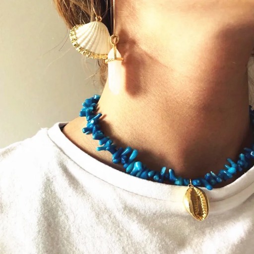 New 2020 Classic Irregular Natural Stone Necklace Choker Irregular Handmad