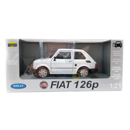 WELLY Fiat 126p СУПЕР АВТОМОБИЛЬНАЯ КОЛЛЕКЦИЯ МЕТАЛЛА 1:21